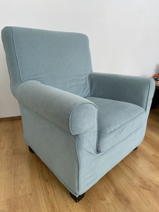 Jasnozielony fotel IKEA wygodny, solidny, zdejmowany pokrowiec: zdjecie 99485065