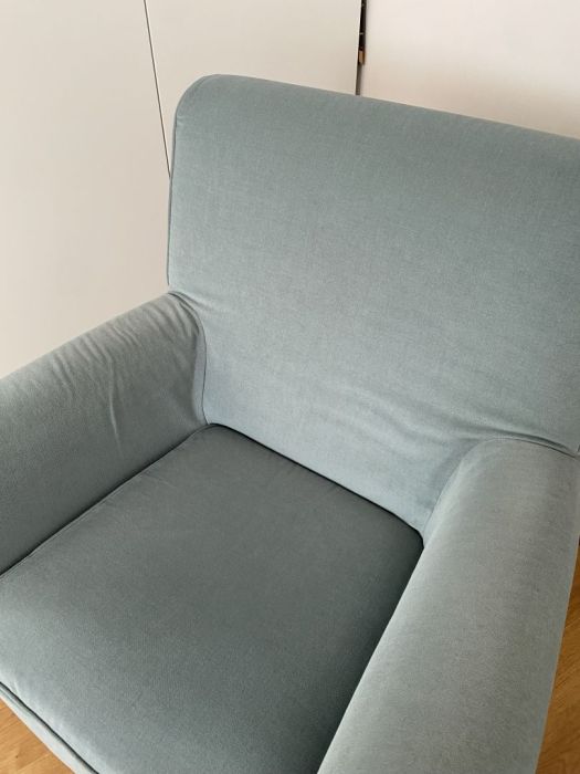 Jasnozielony fotel IKEA wygodny, solidny, zdejmowany pokrowiec: zdjecie 99485066