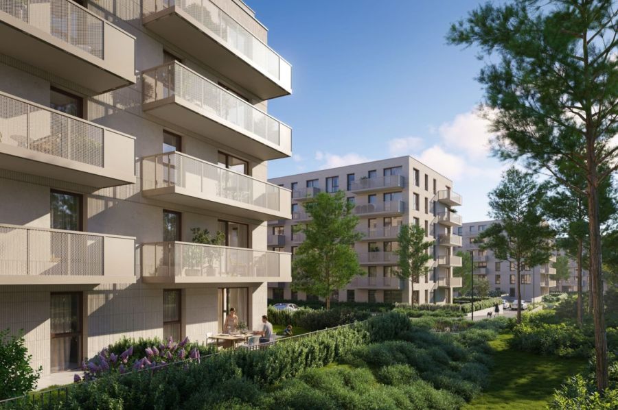 2 pokoje z ogródkiem 19 m&sup2; przy lesie. Odbiór III kw. 2027