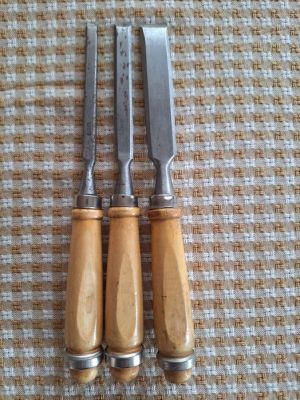 Dłuto stolarskie płaskie zestaw 3 szt 8, 12, 20 mm Super stan: zdjecie 66542638