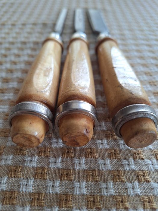 Dłuto stolarskie płaskie zestaw 3 szt 8, 12, 20 mm Super stan: zdjecie 99487688