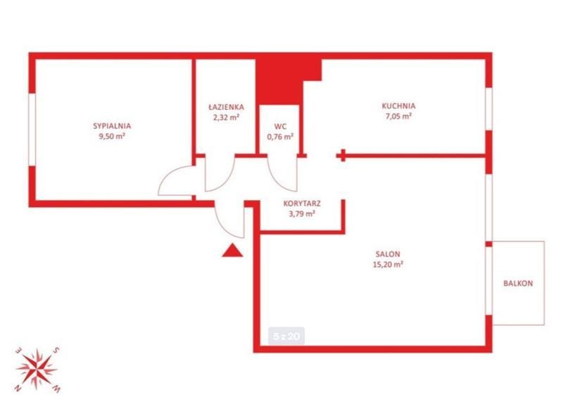 Spółdzielcze | 2 Pokoje | ul. Unruga 57 | Balkon: zdjecie 99487993