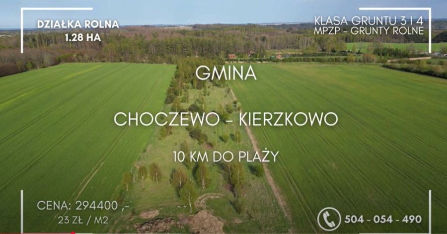 Działka Rolna na sprzedaż