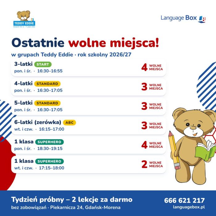 Tydzień Próbny Teddy Eddie Morena