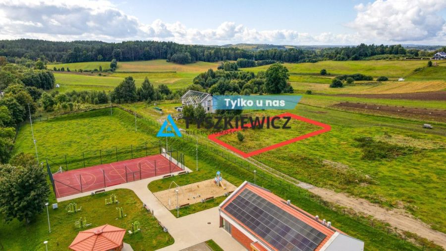 działka 1012 M&sup2; w sopieszynie – obok przystanek