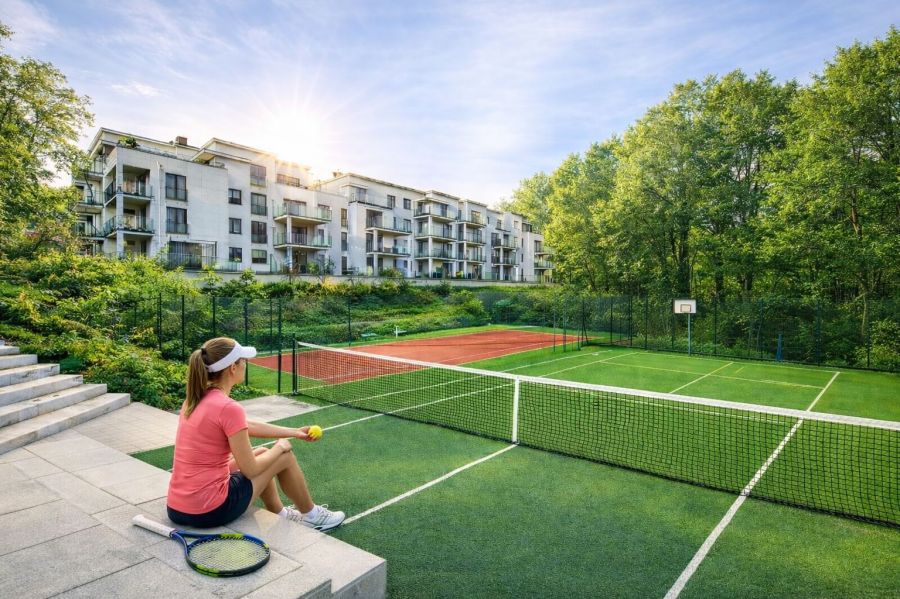 Aniołki, wyposażone, sauny, gym, kort, bilard, ochrona: zdjecie 99511864