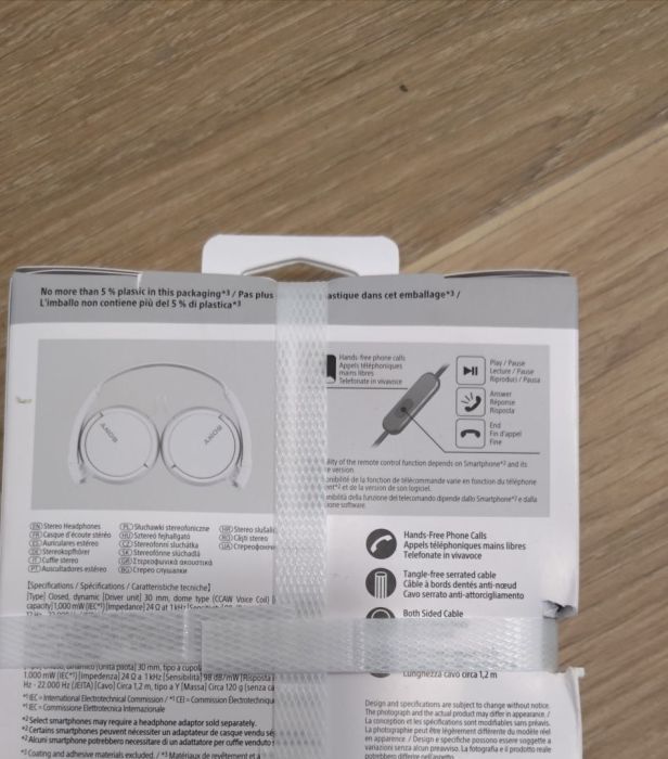 Słuchawki Sony White: zdjecie 99513385