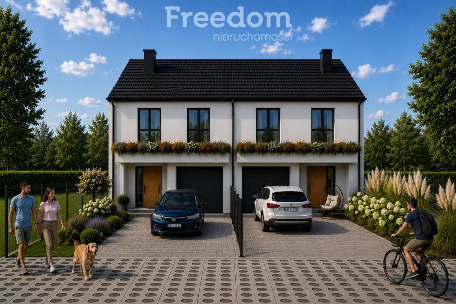 Nowy dom bliźniak 120 m&sup2; ogród garaż Chwaszczyno