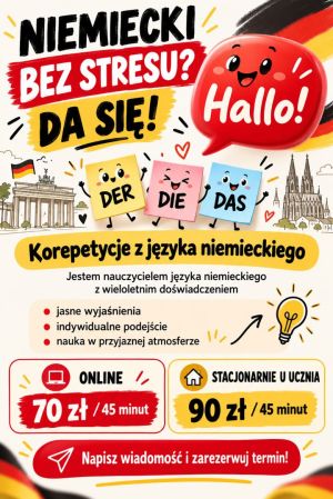 Zajęcia z języka niemieckiego: zdjecie 66548733