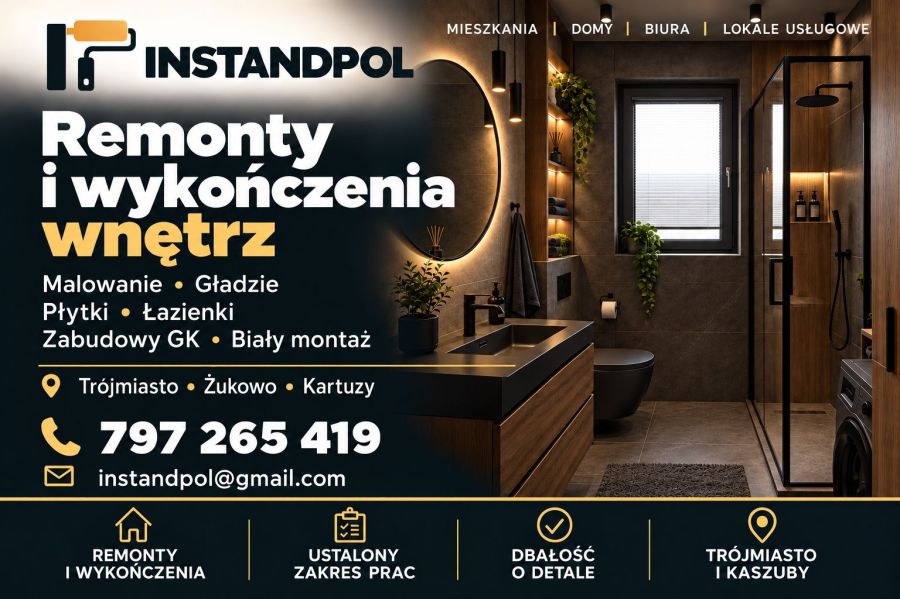 Instandpol remonty i wykończenia wnętrz - Trójmiasto: zdjecie 99526990