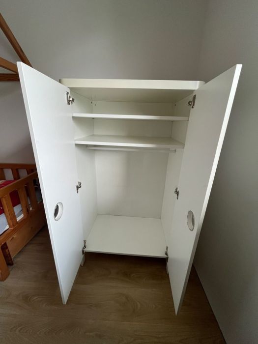 Szafa biała 80x139 cm - Ikea Busunge: zdjecie 99526966