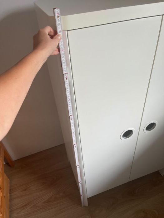 Szafa biała 80x139 cm - Ikea Busunge: zdjecie 99526970