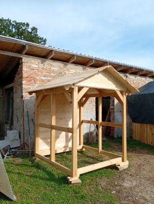 Woliera dla ptaków 160x170pokryta deską na dachu: zdjecie 66550091
