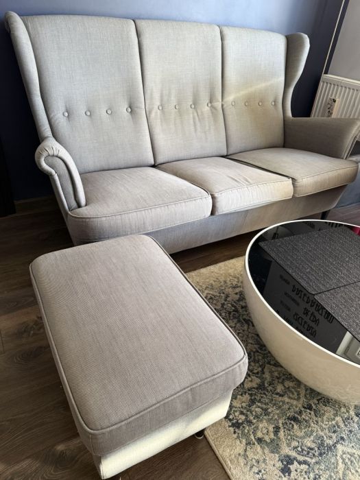 Komplet mebli Ikea, uszak (sofa + fotel + puf) | Stan dobry | okazja: zdjecie 99533423