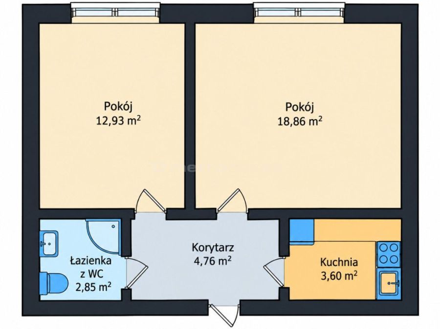 Gdańsk-Rudniki, 2 pokoje, Inwestycyjne: zdjecie 99534978