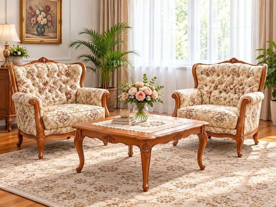 Elegancki komplet wypoczynkowy w stylu klasycznym.: zdjecie 99542926