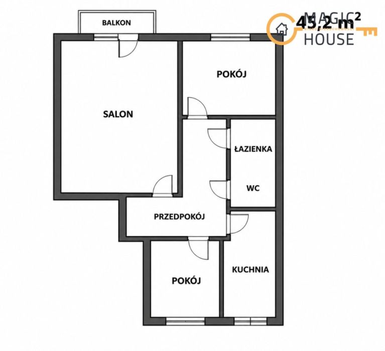 3 pokoje z balkonem | Gdynia Obłuże | 45 m&sup2;: zdjecie 99545735