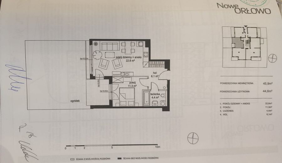 Nowe Orłowo I 45m/2 I 2 pokoje I ogród: zdjecie 99551383