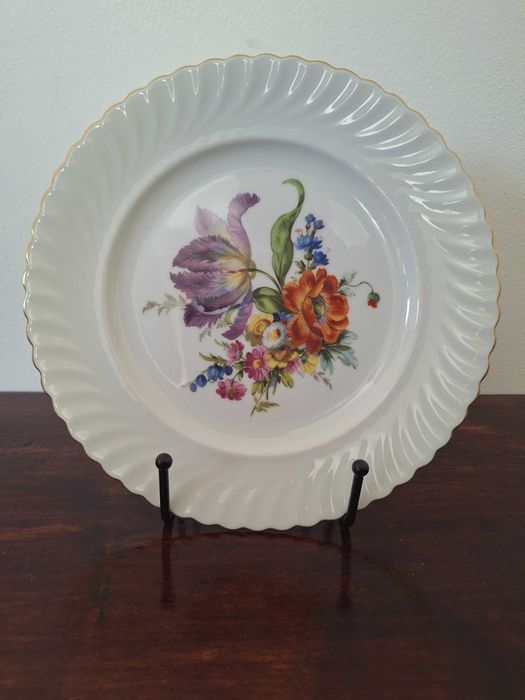 Kaiser Bavaria zestaw 6 talerzy deserowych w kwiaty porcelana: zdjecie 99558169