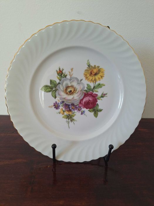 Kaiser Bavaria zestaw 6 talerzy deserowych w kwiaty porcelana: zdjecie 99558170