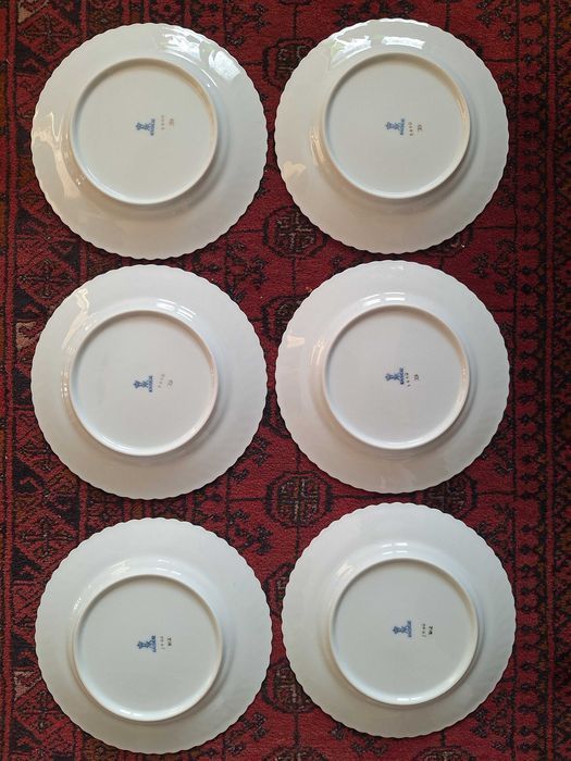 Kaiser Bavaria zestaw 6 talerzy deserowych w kwiaty porcelana: zdjecie 99558171