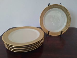 Luksusowy zestaw 6 talerzy Tirschenreuth Bavaria porcelana: zdjecie 66552850