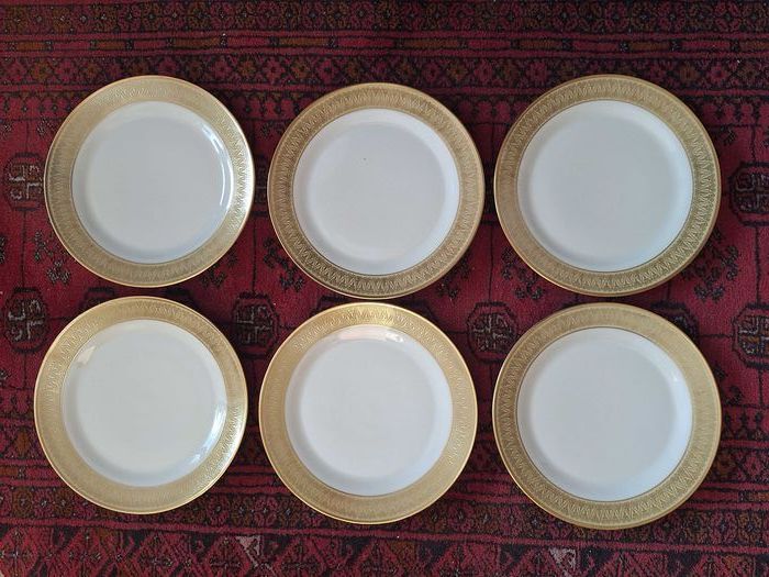 Luksusowy zestaw 6 talerzy Tirschenreuth Bavaria porcelana: zdjecie 99558271