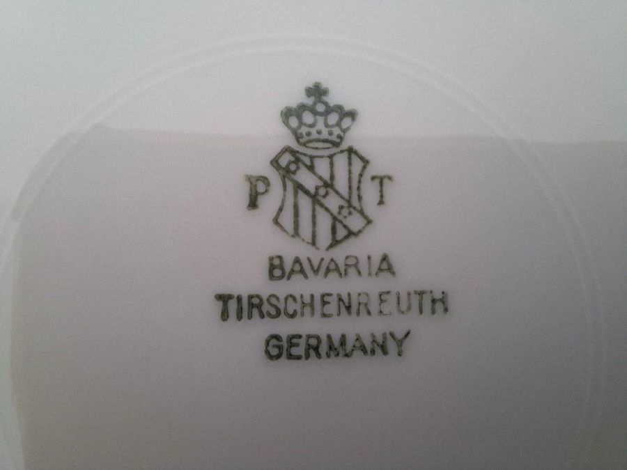 Luksusowy zestaw 6 talerzy Tirschenreuth Bavaria porcelana: zdjecie 99558273