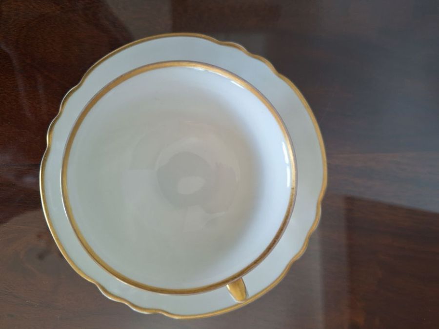 KP Karlskrona porcelana duo filiżanka i spodek 2 zestawy mocca: zdjecie 99558276