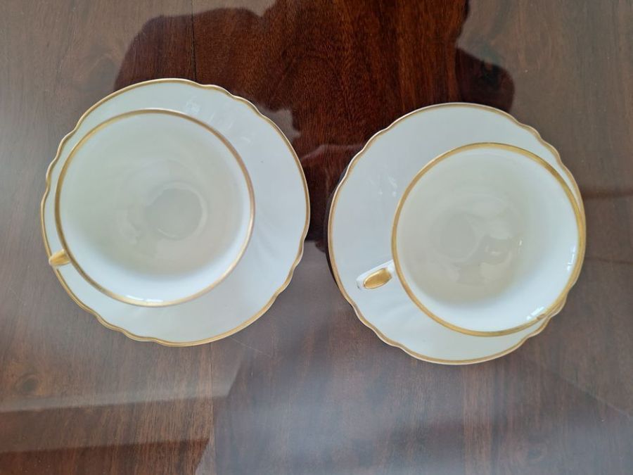 KP Karlskrona porcelana duo filiżanka i spodek 2 zestawy mocca: zdjecie 99558277
