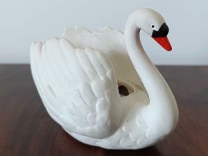 Goebel Porcelanowa Figurka Łabędź Biskwit W.Germany: zdjecie 66553094