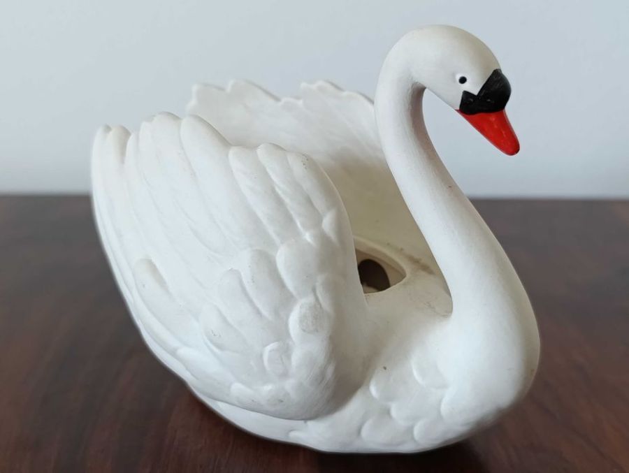 Goebel Porcelanowa Figurka Łabędź Biskwit W.Germany: zdjecie 99559875