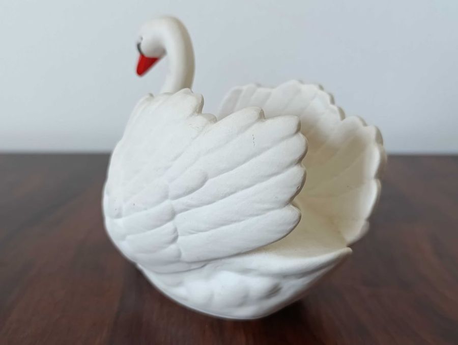 Goebel Porcelanowa Figurka Łabędź Biskwit W.Germany: zdjecie 99559876