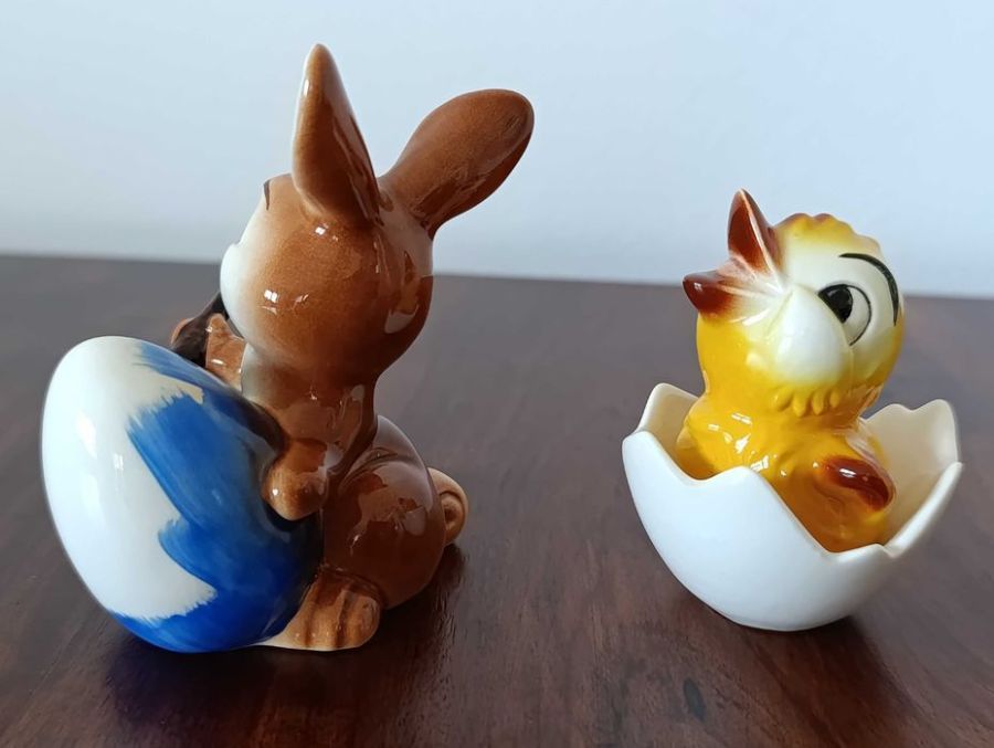 Goebel Figurki królik zając pisklak Vintage Wielkanoc ozdoba vintage: zdjecie 99559879
