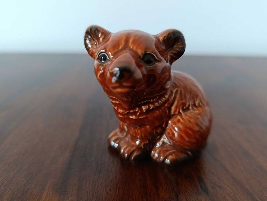 Figurka Goebel mały brązowy miś misio niedźwiedź Vintage 36-537: zdjecie 99559881