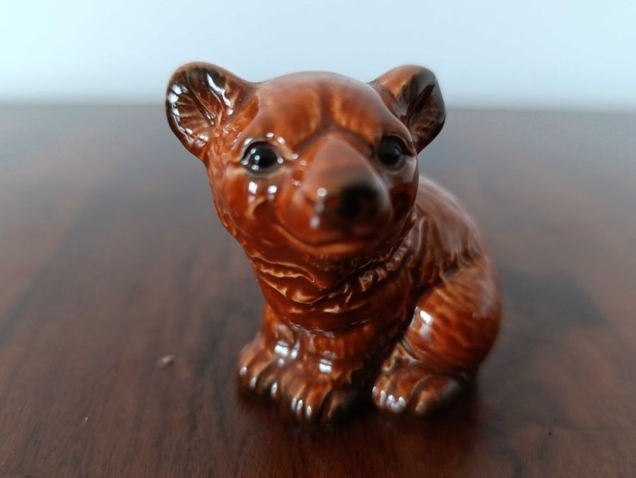 Figurka Goebel mały brązowy miś misio niedźwiedź Vintage 36-537: zdjecie 99559882