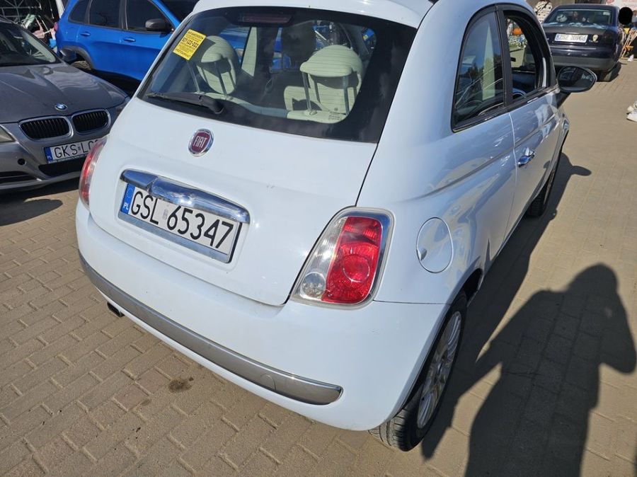 Fiat 500/oszczędny/2008r/1.2benzyna/69KM/opłaty aktualne: zdjecie 99564512