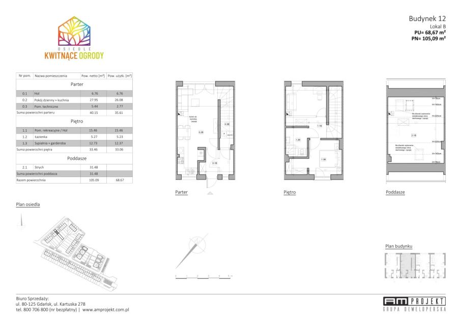 AMprojekt- DOM 12B Kwitnące Ogrody, Gdańsk/Kowale Bąkowo: zdjecie 99565207