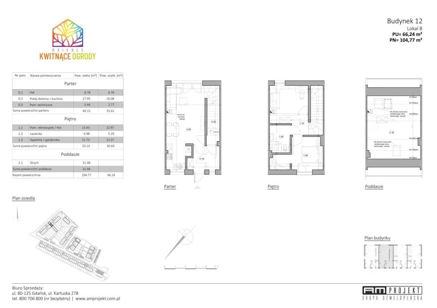 AMprojekt- DOM 12B Kwitnące Ogrody, Gdańsk/Kowale Bąkowo: zdjecie 99581177