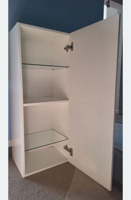 Szafka łazienkowa IKEA wisząca biały połysk: zdjecie 99570804