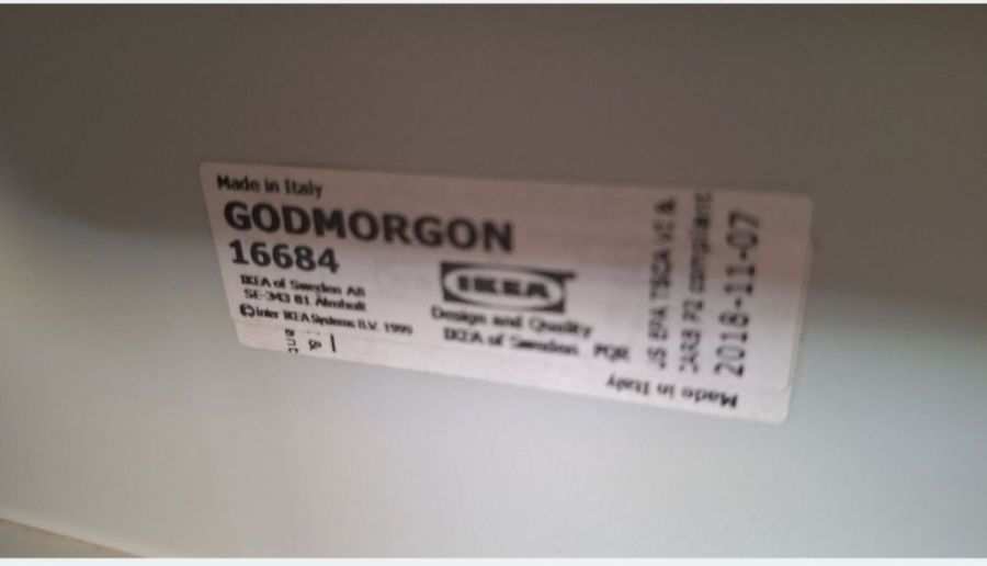 Szafka łazienkowa IKEA wisząca biały połysk: zdjecie 99570806