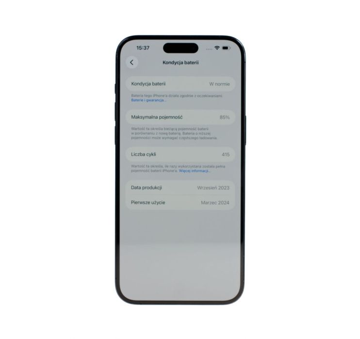 Używany iPhone 15 Pro Max 512GB bat.85% FV23%: zdjecie 99574540