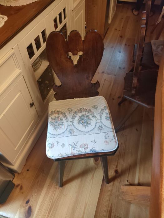 Krzesła krzesło zydel dębowe 7 sztuk retro prl: zdjecie 99576066