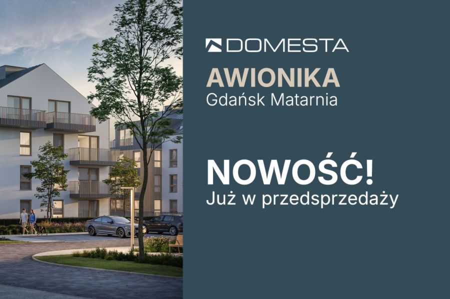 Awionika C1.12 - słoneczne 2 pokoje, 46,57 m&sup2;, salon 24,82 m&sup2; na spotkania, przestronna sypialnia na odpoczynek, więcej miejsca dla Was i Waszych gości
