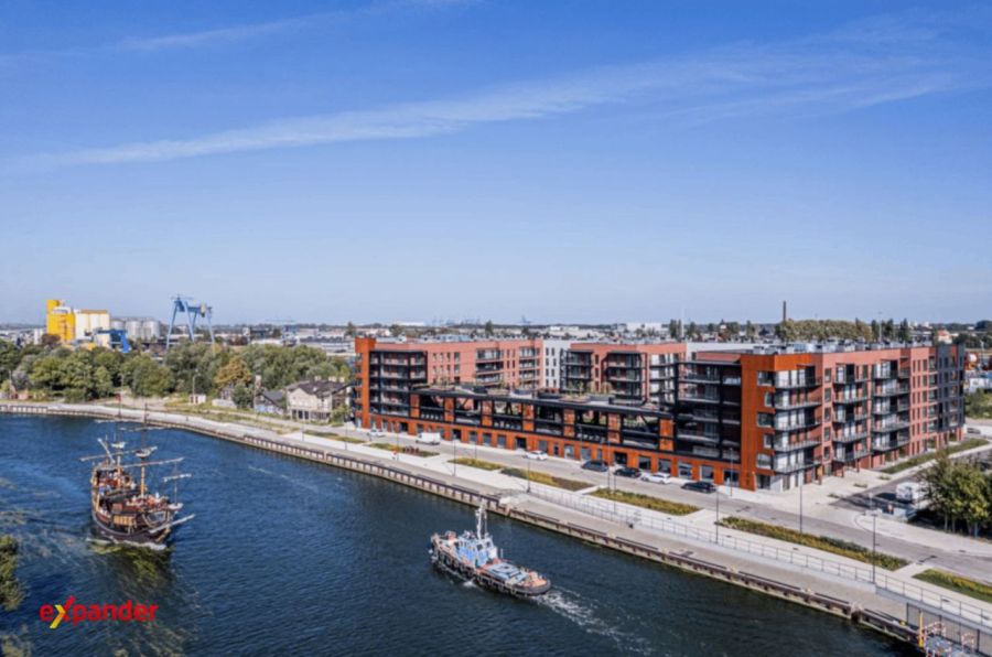 Kawalerka 29 m&sup2; z balkonem | 5. piętro | nabrzeże Motławy, Sienna Grobla