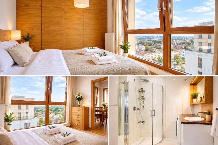 Przytulny apartament z pięknym widokiem w świetnej lokalizacji