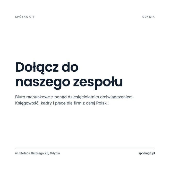 Młodszy księgowy / Młodsza księgowa