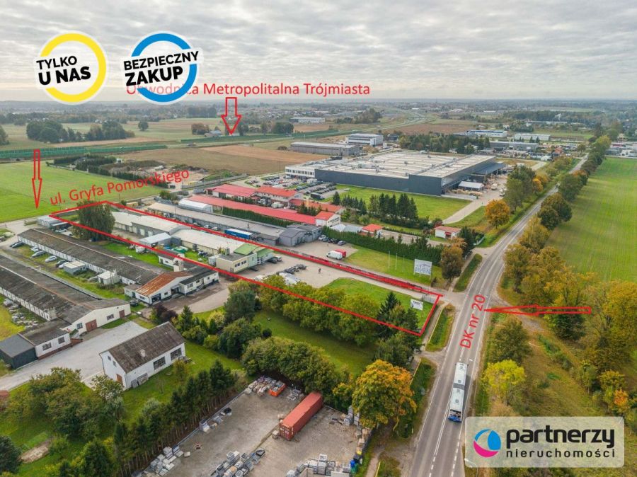 Hale i pow. produkcyjno-biurowe, duża działka