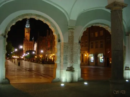 Zielona Brama - widok na Ratusz