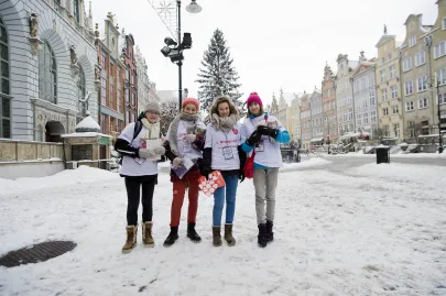 Pierwsi wolontariusze od porannych godzin kwestują w centrum Gdańska 